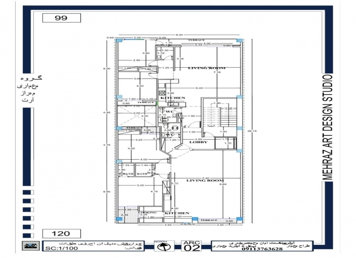 اپارتمان طالقانی شرقی۱۰۰ متر